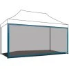 FRANKYSTAR Moustiquaire 3X4,5 Pour Gazebo De Jardin. Moustiquaire Avec Velcro Bleu -Pergola Soldes 68259564 1