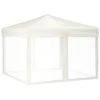 Tente De Réception Pliable Avec Parois Crème 3x3 M VidaXL - Crème 2 Tente De Réception Pliable Avec Parois Crème 3x3 M VidaXL - Crème -Pergola Soldes 68297679 1