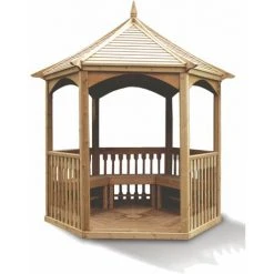 Habrita Pavillon Hexagonal - Toiture Bois - 4,74 M²