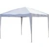 Outsunny Tonnelle Barnum De Jardin Pliant Anti-UV + Sac De Transport Acier Oxford 3 X 3 X 2,55 M Blanc -Pergola Soldes 7227805 1