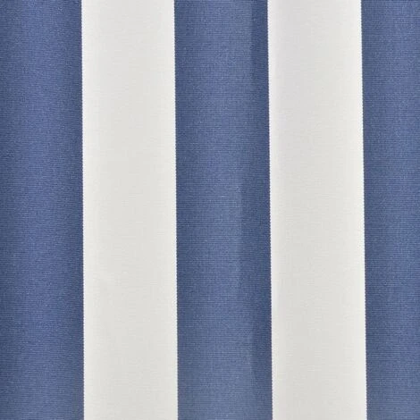 Toile D'Auvent Bleu Et Blanc 3x2,5 M VidaXL 5 Toile D'Auvent Bleu Et Blanc 3x2,5 M VidaXL – Image 3