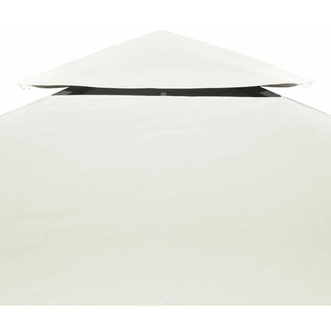 Toile De Toit De Belvédère Recouvrement Auvent 310 G/m² Blanc Crème 3x3 M VidaXL 6 Toile De Toit De Belvédère Recouvrement Auvent 310 G/m² Blanc Crème 3x3 M VidaXL – Image 4
