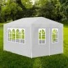 VidaXL Tente De Réception 3 X 4 M Blanc - Blanc -Pergola Soldes 735111 1