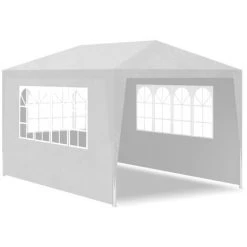 VidaXL Tente De Réception 3 X 4 M Blanc - Blanc -Pergola Soldes 735111 4