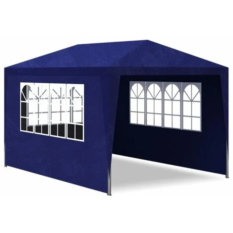 VidaXL Tente De Réception 3 X 4 M Bleu - Bleu 6 VidaXL Tente De Réception 3 X 4 M Bleu - Bleu – Image 4