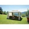 CAESAROO Tonnelle Rectangulaire 4x3 M En Alluminium Avec Cheminée Coupe-vent | Standard -Pergola Soldes 7430849 1