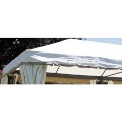 CAESAROO Tonnelle Rectangulaire 6x3 M En Alluminium | Ecru -Pergola Soldes 7430850 4