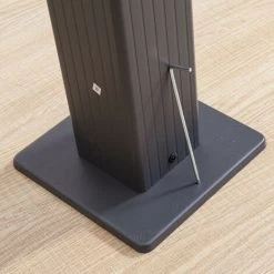 AVRIL PARIS Tonnelle/Pergola Aluminium 3x3m Toile Coulissante Rétractable - Gris Taupe - Hero - Gris -Pergola Soldes 7455974 3