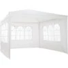 TECTAKE Tonnelle De Jardin Autoportante 3 M X 3 M Avec 3 Rideaux Amovibles Structure En Métal Blanc - Blanc 2 TECTAKE Tonnelle De Jardin Autoportante 3 M X 3 M Avec 3 Rideaux Amovibles Structure En Métal Blanc - Blanc -Pergola Soldes 7513873 1