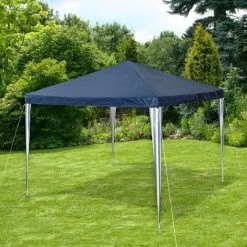 TECTAKE Tonnelle De Jardin Autoportante 3 M X 3 M Structure En Métal Bleu - Bleu -Pergola Soldes 7514097 2