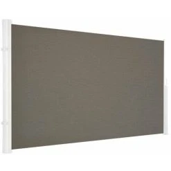 ICI STORE STORE DE TERRASSE LATERAL RETRACTABLE ARMATURE BLANCHE 3 X 1,6 TOILE DICKSON® TAUPE - TAUPE