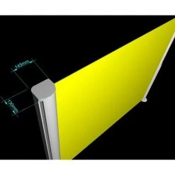 ICI STORE STORE DE TERRASSE LATERAL RETRACTABLE ARMATURE BLANCHE 3 X 1,6 TOILE DICKSON® TAUPE - TAUPE -Pergola Soldes 7539999 3