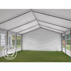 INTENT24.FR Tente De Réception 3x4 M Pavillon Blanc Bâche PE épaisse D'env.180g/m² Imperméable Tente De Jardin - Blanc -Pergola Soldes 7544022 4