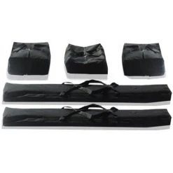 INTENT24.FR Set De Housses De Tente Housses Pour Les Tubes 3 M ECONOMY Pour Tentes Pliantes/réception 5 Pièces - Noir