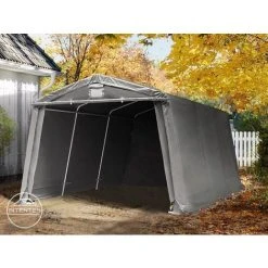 INTENT24.FR Abri/Tente Garage PREMIUM 3,3 X 4,8 M Pour Voiture Et Bateau - Toile PVC Env. 500g/m² Imperméable Gris - Gris 9 INTENT24.FR Abri/Tente Garage PREMIUM 3,3 X 4,8 M Pour Voiture Et Bateau - Toile PVC Env. 500g/m² Imperméable Gris - Gris -Pergola Soldes 7660868 3