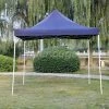 INTEROUGE Tente Pliante Tonnelle De Jardin 3x3m En Polyester 180g/m² + Sac De Transport Bleu -Pergola Soldes 7851268 1