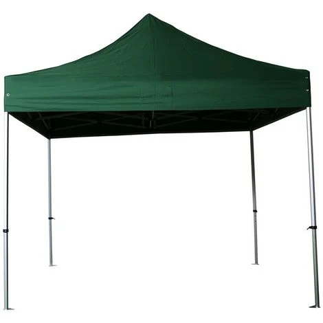 INTEROUGE Barnum Pliant Tonnelle 3x3m Alu 40 Polyester 300g/m² Pelliculé PVC + Sac De Transport Vert Foncé 3 INTEROUGE Barnum Pliant Tonnelle 3x3m Alu 40 Polyester 300g/m² Pelliculé PVC + Sac De Transport Vert Foncé
