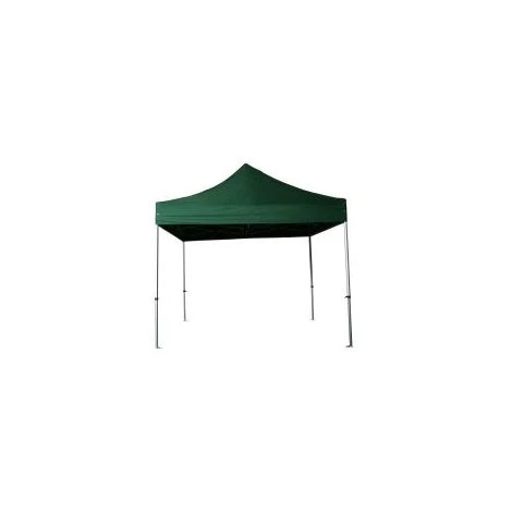 INTEROUGE Barnum Pliant Tonnelle 3x3m Alu 40 Polyester 300g/m² Pelliculé PVC + Sac De Transport Vert Foncé 4 INTEROUGE Barnum Pliant Tonnelle 3x3m Alu 40 Polyester 300g/m² Pelliculé PVC + Sac De Transport Vert Foncé – Image 2