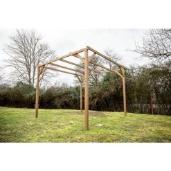 Habrita Pergola THONON En Bois Thermo Chauffé Sans Couverture 8,88 M² 8 Habrita Pergola THONON En Bois Thermo Chauffé Sans Couverture 8,88 M² -Pergola Soldes 8338850 2