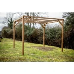 Habrita Pergola THONON En Bois Thermo Chauffé Sans Couverture 8,88 M² 10 Habrita Pergola THONON En Bois Thermo Chauffé Sans Couverture 8,88 M² -Pergola Soldes 8338850 4