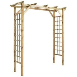 JARDIPOLYS Pergola VALERIANE - Droite - L. 210 X P. 72 X H. 214,5 Cm